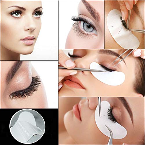 Aikvigss 50 Pares de Almohadillas Gel para Extensiones de Pestañas Parches Ojos Pestañas Eye Patches Collagen Parches para Pro Salon Extensión Individual de Pestañas