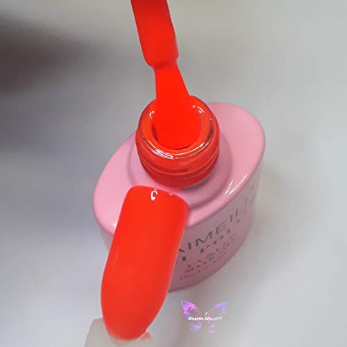 AIMEILI Esmalte Semipermanente De Uñas Soak Off UV LED Uñas De Gel - Neon Orange Zest (053) 10ml