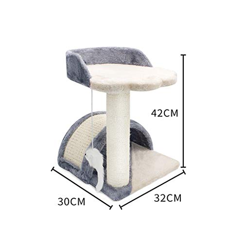 AIOEJP Árboles De Gato, Torres Soporte De Árbol De Gato De Varios Niveles Muebles De Casa Gatitos Torre De Actividad con Postes De Rascado De Sisal Natural Y Pluma