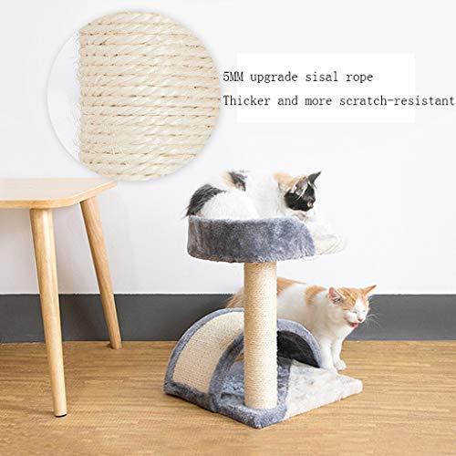 AIOEJP Árboles De Gato, Torres Soporte De Árbol De Gato De Varios Niveles Muebles De Casa Gatitos Torre De Actividad con Postes De Rascado De Sisal Natural Y Pluma