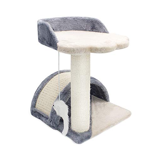 AIOEJP Árboles De Gato, Torres Soporte De Árbol De Gato De Varios Niveles Muebles De Casa Gatitos Torre De Actividad con Postes De Rascado De Sisal Natural Y Pluma