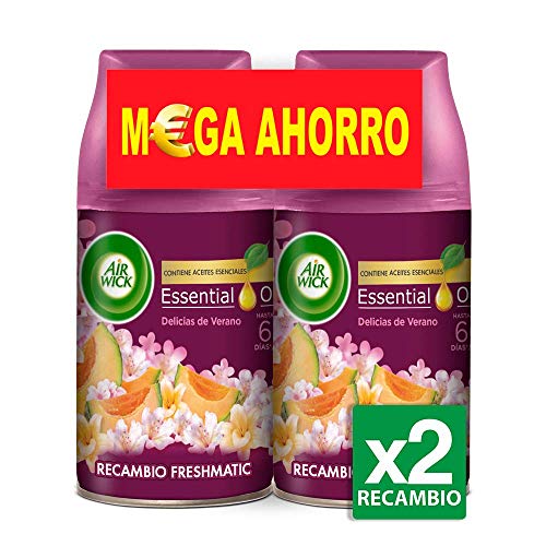 Air Wick Life Scents Delicias de Verano Ambientador Freshmatic Recambio Duplo - 500 ml