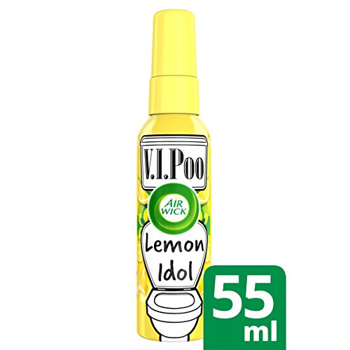 Air Wick VIPoo Lemon Idol - Spray ambientador para inodoros con olor a limón, 55 ml