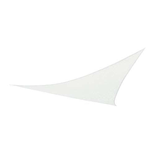 Aktive 61016 Toldo Vela Triangular con protección UV50, Blanco, 360 x 360 x 360 cm