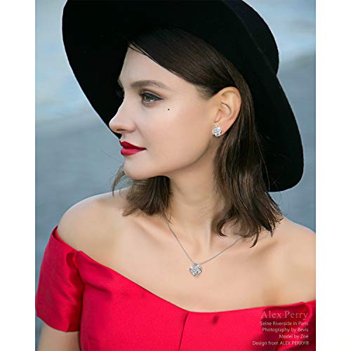 Alex Perry Regalo mujer collares cadena de plata zirconia colgante joyas para mujer regalos san valentin mujer pendientes para boda niñas novia regalo para mujer