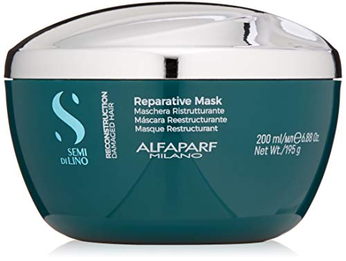 ALFAPARF Reconstruction Reparative Mask 200ML Unisex Adulto, Negro, Único