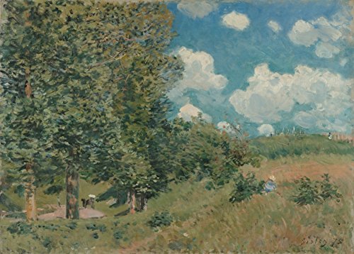 Alfred Sisley"El Camino de Versalles a Saint-Germain 1875. Británico, francés impresionismo. 250 gsm brillante Art Tarjeta A3 reproducción de póster