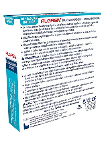 ALGASIV almohadillas dental inferior caja 18 uds