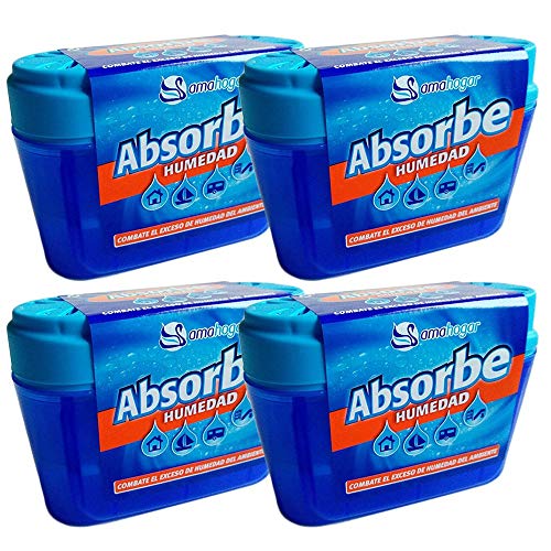 Amahogar - Absorbe Humedad - 40 gr - Set de 4 - Hecho en España