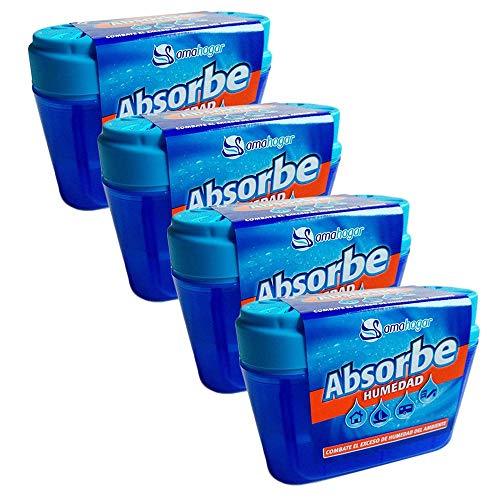 Amahogar - Absorbe Humedad - 40 gr - Set de 4 - Hecho en España