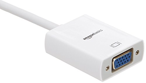 AmazonBasics - Adaptador de pantalla de Mini DisplayPort a VGA, compatible con Apple