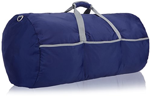 AmazonBasics - Bolsa grande de viaje/deporte (lona, 98 l), color azul marino