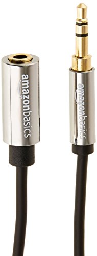 AmazonBasics - Cable alargador de audio estéreo (conector 3,5 mm macho a hembra, 7,6 m)