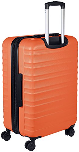 AmazonBasics - Maleta de viaje rígidaa giratoria - 68 cm, Naranja fuerte