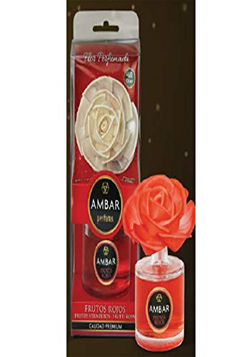 Ambar Perfums Flor Difusora - Frutos Rojos, 75 Ml