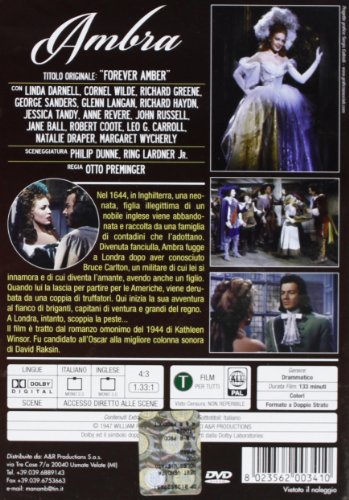 ambra (edizione speciale)
regia di otto preminger
anno di produzione: 1947
nazione: stati uniti [Italia] [DVD]