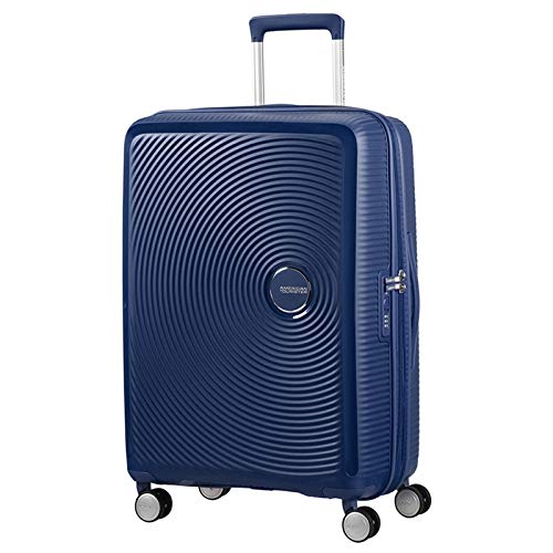 American Tourister Soundbox Spinner Equipaje de mano S (55 cm 41 L), Azul (Midnight Navy)