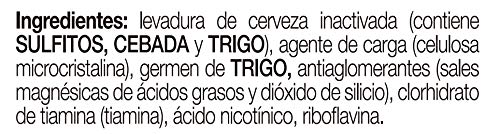 Ana Maria Lajusticia - Levadura de cerveza con germen de trigo y tiamina– 80 comprimidos. Contribuye a mantener un cabello sano, unas uñas fuertes y una piel tersa. Envase para 20 días.