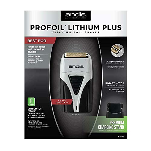 Andis ProFoil Lithium Plus, gris y negro