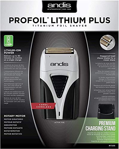 Andis ProFoil Lithium Plus, gris y negro