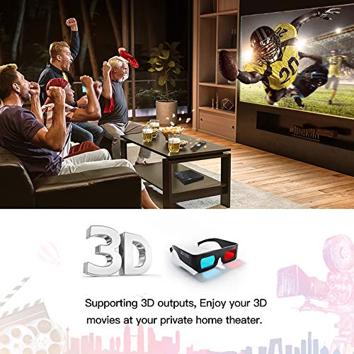 Android TV Box，T95 MAX Android 9.0 TV Box 4GB RAM/32GB ROM Quad-Core Soporte 2.4Ghz WiFi 6K Smart TV Box con Mini Teclado Inalámbrico