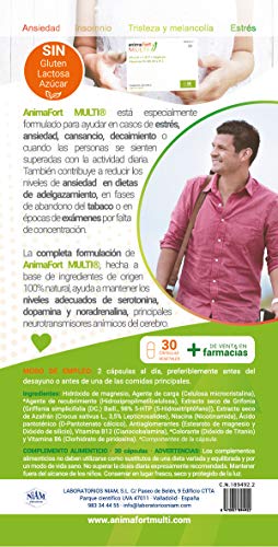 Animafort MULTI Cápsulas Vegetales con Afron®, 5-HTP, Magnesio y Vitaminas B