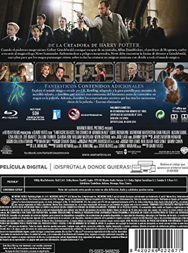 Animales Fantásticos: Los Crímenes De Grindelwald Blu-Ray Steelbook [Blu-ray]