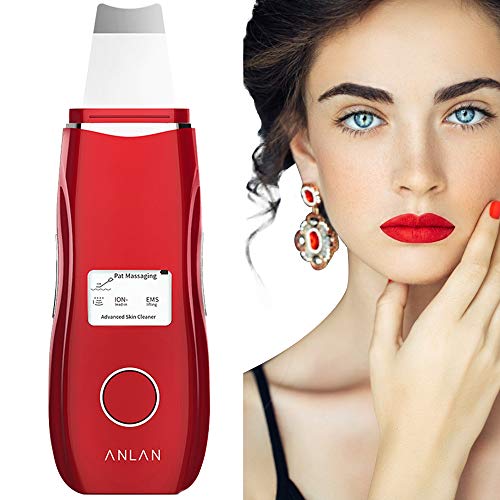 ANLAN Peeling Ultrasónico Facial con 5 Modos, LCD Pantalla, USB Recargable, Equipo de Belleza Facial Multifuncional para Limpieza Facial y Cuidado Facial