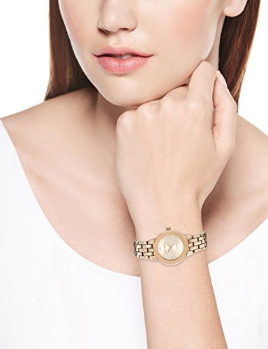 Anne Klein Reloj analógico para Mujer de Cuarzo con Correa en Acero Inoxidable AK/N1930RGRG