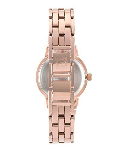 Anne Klein Reloj analógico para Mujer de Cuarzo con Correa en Acero Inoxidable AK/N1930RGRG