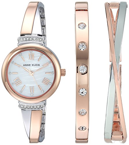 Anne Klein Women's AK-2245RTST Rose-Gold Stainless-Steel Japanese Quartz Fashion Watch