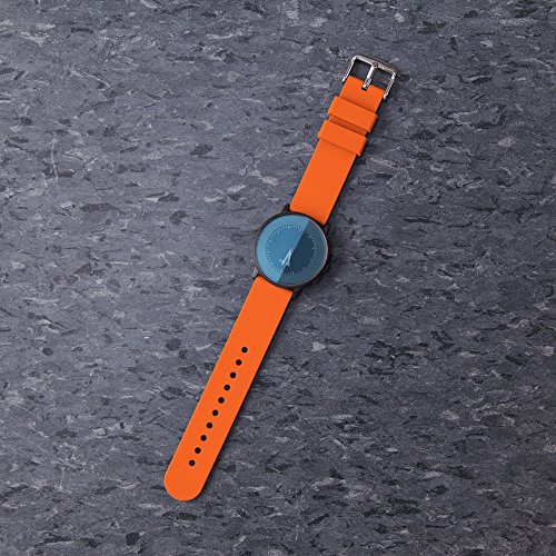 Archer Watch Straps | Repuesto de Correa Reloj de Silicona para Hombre y Mujer, Caucho Fácil de Abrochar para Relojes y Smartwatch | Naranja Portland, 18mm