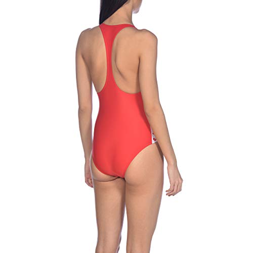 ARENA Bañador 1P Team Fit Racer Back One Piece Red Sport, Mujer, 36