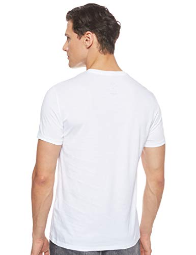 Armani Exchange Pima Small Logo Camiseta, Blanco (White 1100), X-Large para Hombre