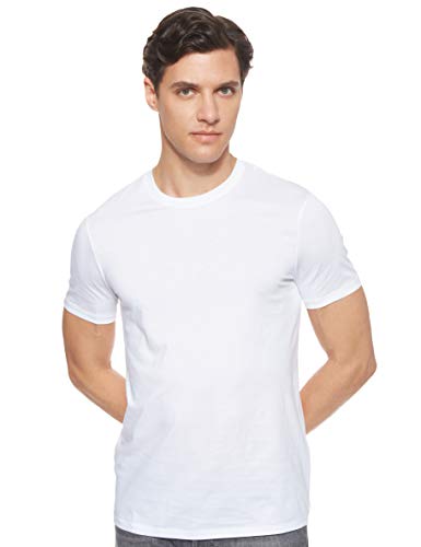 Armani Exchange Pima Small Logo Camiseta, Blanco (White 1100), X-Large para Hombre