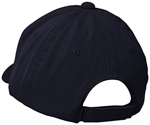 Armani Exchange Rubber Logo AX Cap Gorra de béisbol, Azul (Navy - Navy 37735), Talla única (Talla del Fabricante: TU) para Hombre