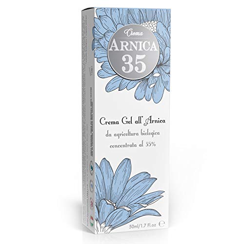 Arnica 35 - Gel crema a base de árnica concentrada al 35% - ELIMINA HEMATOMAS - REDUCE HINCHAZÓN, DOLORES MUSCULARES Y ARTICULARES - formato 50ml