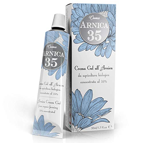 Arnica 35 - Gel crema a base de árnica concentrada al 35% - ELIMINA HEMATOMAS - REDUCE HINCHAZÓN, DOLORES MUSCULARES Y ARTICULARES - formato 50ml