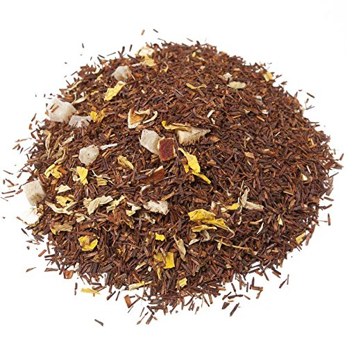 Aromas de Té - Té Infusión Rooibos Brisa Del Caribe Tropical con Piña, Papaya, Trozos de Mango, Raspaduras de Coco, Rosas, Flores de Girasol, Jazmín, Flores de Maíz y Trozos de Vainilla, 100 gr.