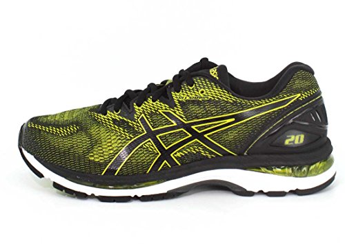 ASICS Gel Nimbus 20 - Zapatillas para correr y senderismo para hombre, Amarillo (Primavera de azufre/negro/blanco), 41 EU