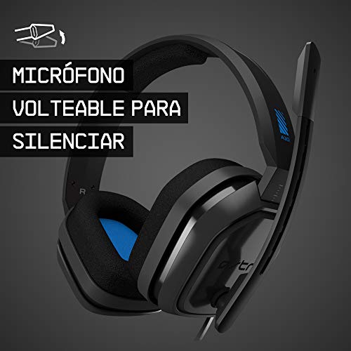 ASTRO Gaming A10 Auriculares alámbricos, ligeros y resistentes, ASTRO Audio, Dolby ATMOS, clavija de 3.5 mm, para Xbox Series X|S, Xbox One, PS5, PS4, Switch, PC, Mac, móvil, Color Negro/Azul