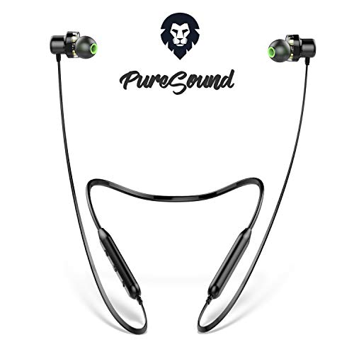 Auriculares Bluetooth Deportivos Encore Pure Sound, Marca Europea, Auriculares inalambricos Bluetooth 10h Sonido estéreo con Dual Driver, Cascos Bluetooth para Smartphone, Tablet, pc iOS y Android