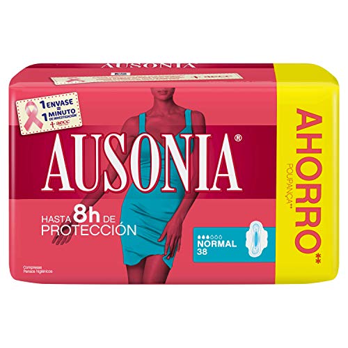 Ausonia Normal Protegeslips 38 Unidades, Sistema No Olor, Máxima Protección Diaria