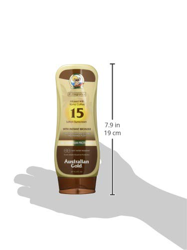 AUSTRALIAN GOLD Bronzer LOCION SPF15 237ML Unisex, Negro, Único