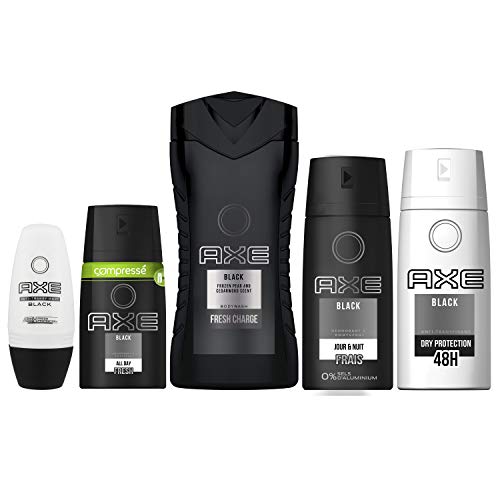 AXE Black Desodorante - Paquete de 6 x 150 ml - Total: 900 ml (8712561614139)