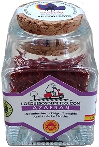 Azafrán de la Mancha (especia Denominación de Origen Protegida, 1g, España)