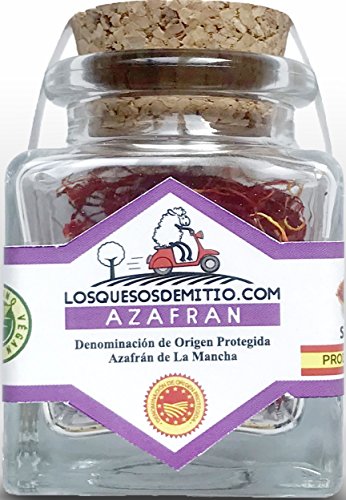 Azafrán de la Mancha (especia Denominación de Origen Protegida, 1g, España)