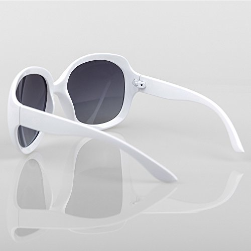 B BIDEN BLDEN Mujer Grande Gafas De Sol moda polarizadas gafas UV400 Protección Para Conducción GL3113-WHITE