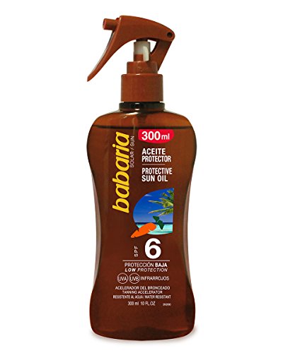 Babaria Aceite de Zanahoria Vaporizador SPF6 Protector Solar - 300 ml