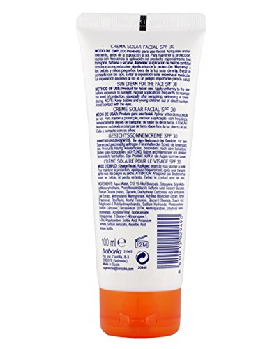 Babaria - ADN Anti-envejecimiento - Crema solar facial SPF30-100 ml